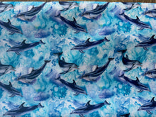 Load image into Gallery viewer, Nautical Alot of Flipping Dolphins Unisex Medical Surgical Scrub Caps Men &amp; Women Tie Back and Bouffant Hat Styles 
