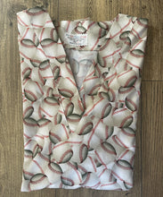 Load image into Gallery viewer, Baseballs Medical Scrub Top Unisex Style for Men &amp; Women
