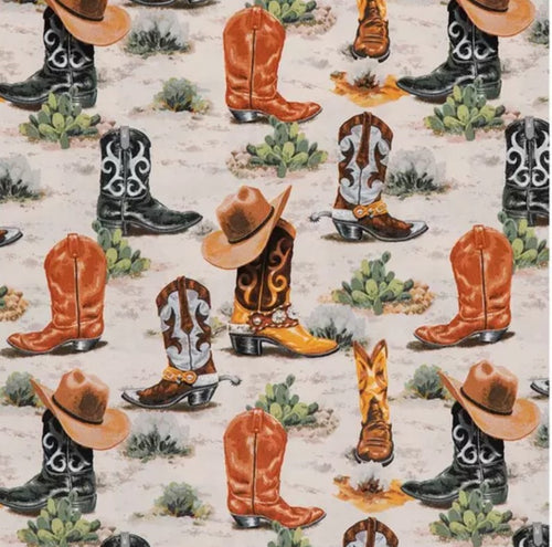 Cowboy Cowgirl Western Hats Boots Country Medical Scrub Top Unisex Style for Men & Women