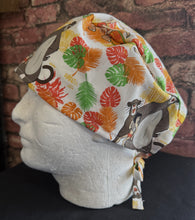 Load image into Gallery viewer, Jungle Book Characters Mowgli Baloo Hatri Jr Bagheera Fabric Unisex Medical Surgical Scrub Caps Men &amp; Women Tie Back and Bouffant Hat Styles
