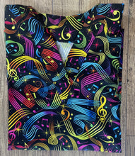 Load image into Gallery viewer, Musical Notes Medical Scrub Top Unisex Style for Men &amp; Women
