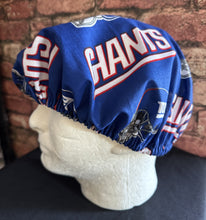 Load image into Gallery viewer, NY GIANTS FOOTBALL Unisex Medical Surgical Scrub Caps Men &amp; Women Tie Back and Bouffant Hat Styles
