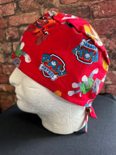 Load image into Gallery viewer, Paw Patrol Characters Rescue Red Unisex Medical Surgical Scrub Caps Men &amp; Women Tie Back and Bouffant Hat Styles
