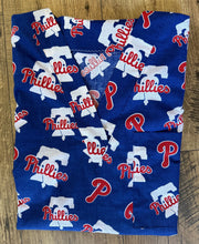 Load image into Gallery viewer, Baseball Philadelphia Phillies Blue Medical Relaxed Scrub Top Unisex Style Men's Scrub Top Women's Scrub Top

