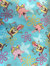 Load image into Gallery viewer, Sponge Bob Square Pants and Friends Cartoon inspired Medical Scrub Top Unisex Style for Men &amp; Women
