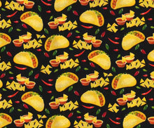 Load image into Gallery viewer, TACOS, CHIPS &amp; SALSA, HOT CHILI PEPPERS Medic Scrub Top Unisex Relaxed Fit Style for Men &amp; Women
