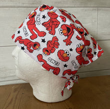 Load image into Gallery viewer, ELMO White Fabric Unisex Medical Surgical Scrub Caps Men &amp; Women Tie Back Bouffant Hat Styles
