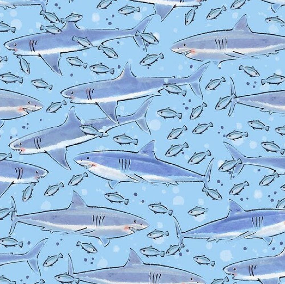 SHARK SPECIES LIGHT BLUE Stethoscope cover for Medical Professionals