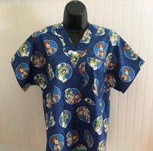 Load image into Gallery viewer, Size Medium Disney Toy Story Buzz and Woody Medical Scrub Shirt for Men &amp; Women *IN STOCK *READY TO SHIP
