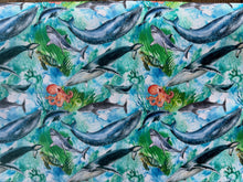 Load image into Gallery viewer, Nautical Beautiful under the sea life Medical Scrub Top Unisex Style for Men &amp; Women
