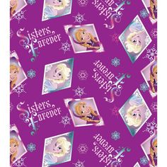 Frozen Sisters Elsa & Anna Sisters Forever Diamond Frames Purple Fabric Stethoscope sock cover for Medical Professionals