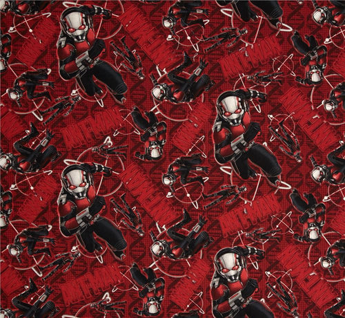 Super Hero Ant Man Red Fabric Unisex Medical Surgical Scrub Caps Men & Women Tie Back and Bouffant Hat Styles