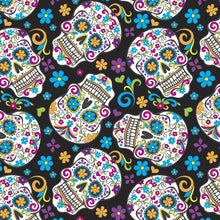 Load image into Gallery viewer, Folkloric Sugar Candy Day of the Dead Skull Nurse Medical Scrub Top Unisex Style for Men &amp; Women
