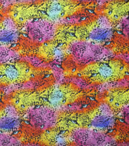 Cheetah Leopard Hiding Animal Skin Bright Rainbow colors Nurse Medical Scrub Top Unisex Style for Men & Women