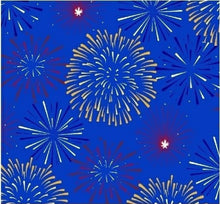 Load image into Gallery viewer, Patriotic Fireworks Red White Blue Yellow Fabric Nurse Medical Scrub Top Unisex Style for Men &amp; Women

