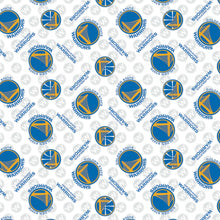 Load image into Gallery viewer, Solid Black Scrub Top with Golden State Warriors Fabric on *Neck Band &amp; Pocket Options* Medical Scrub Top Unisex Style Shirt for Men &amp; Women
