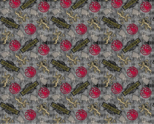 GOT Game of Thrones Power Play Gray Fabric Stethoscope sock cover for Medical Professionals