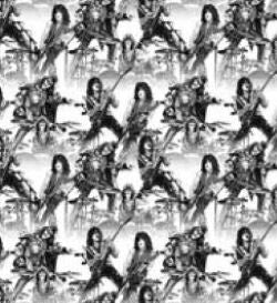 Music Band KISS on Stage Fabric Unisex Medical Surgical Scrub Caps Men & Women Tie Back Bouffant Hat Styles