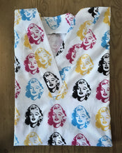 Load image into Gallery viewer, Marilyn Monroe Medical Scrub Top Hollywood Movie Star Actress Unisex Style for Men &amp; Women
