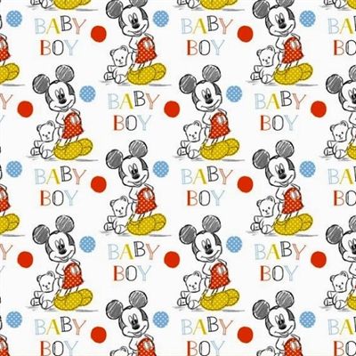 Mickey Mouse Oh Boy Baby Boy Nursery Fabric Nurse Medical Scrub Top Unisex Style for Men & Women