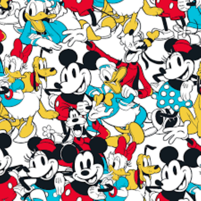 Mickey & Minnie Mouse Medical Scrub Top Pluto Donald & Daisy Duck Unisex Style for Men & Women