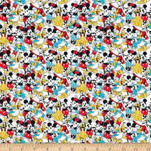 Load image into Gallery viewer, Mickey &amp; Minnie Mouse Pluto Donald &amp; Daisy Duck Packed Fabric Nurse Medical Scrub Top Unisex Style for Men &amp; Women
