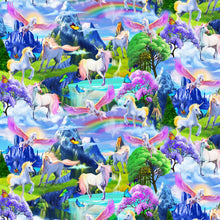 Load image into Gallery viewer, Beautiful Rainbow, Butterflies &amp; Unicorns Unisex Medical Surgical Scrub Caps Men &amp; Women Tie Back and Bouffant Hat Styles
