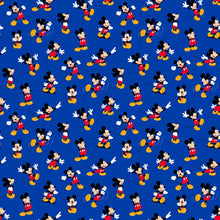 Load image into Gallery viewer, Mickey Mouse Toss Blue Fabric Nurse Medical Scrub Top Unisex Style for Men &amp; Women
