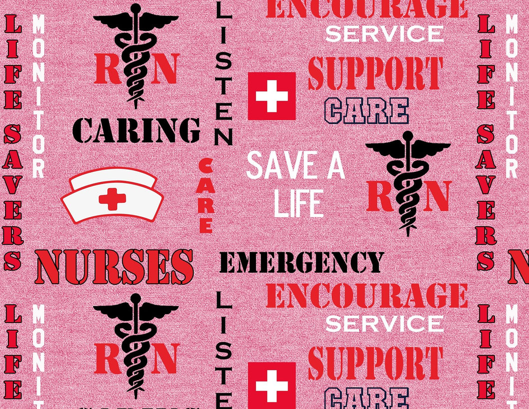 Calling All Nurses Medical Scrub Top SAVE A LIFE RN CARING Unisex Style for Men & Women