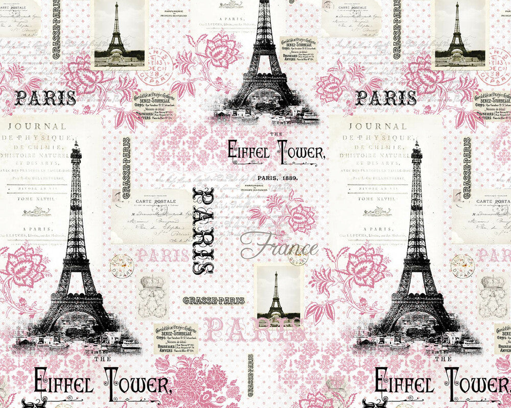 Beautiful Paris France Eiffel Tower Fabric Nurse Medical Scrub Top Unisex Style for Men & Women