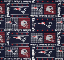 Load image into Gallery viewer, NEW ENGLAND PATRIOTS BLUE FOOTBALL Unisex Medical Surgical Scrub Caps Men &amp; Women Tie Back and Bouffant Hat Styles

