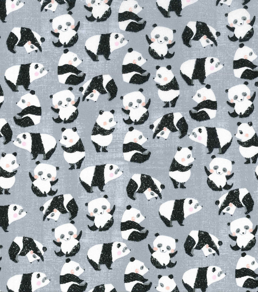 Panda Bears Medical Scrub Top Unisex Style for Men & Women