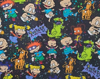 Cartoon Fabric Unisex Medical Surgical Scrub Caps Men & Women Tie Back and Bouffant Hat Styles