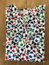 Load image into Gallery viewer, Soccer Balls Colored Packed Medical Scrub Top Unisex Style for Men &amp; Women
