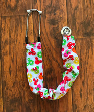 Load image into Gallery viewer, Mickey &amp; Minnie Mouse Ears of Fruit Fabric Stethoscope sock cover for Medical Professionals
