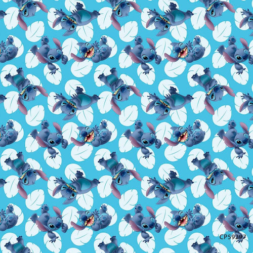 Lilo & Stitch Character STITCH Fabric Nurse Medical Scrub Top Unisex Style for Men & Women