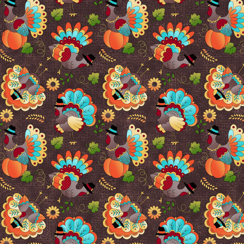 Thanksgiving Medical Scrub Top Turkey Pilgrims Unisex Style for Men & Women