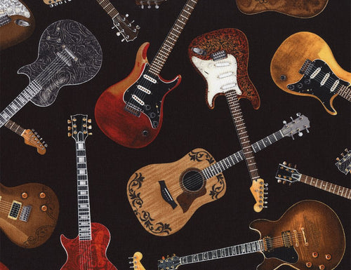 Variety of Guitars Electric & Acoustic Fabric Stethoscope sock cover for Medical Professionals