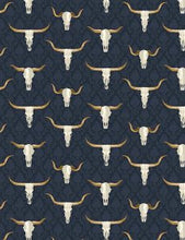 Load image into Gallery viewer, Longhorn Buffalo Horns Skeleton Skull Country Western Fabric Unisex Medical Surgical Scrub Caps Men &amp; Women Tie Back and Bouffant Hat Styles
