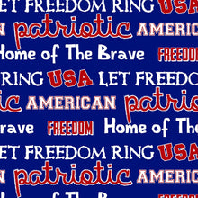 Load image into Gallery viewer, Patriotic American USA Home of the Brave Let Freedom Ring Fabric Nurse Medical Scrub Top Unisex Style for Men &amp; Women
