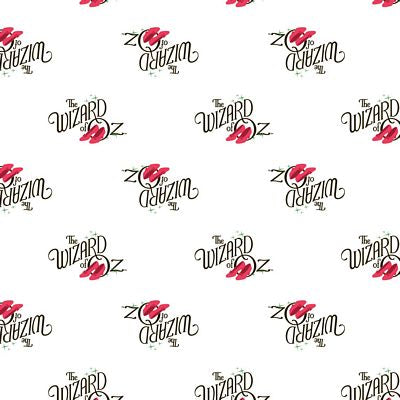 Wizard of Oz Logo on White Fabric Unisex Medical Surgical Scrub Caps Men & Women Tie Back and Bouffant Hat Styles
