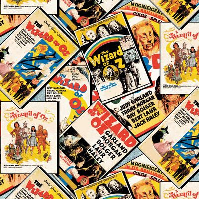 Wizard of Oz Movie Posters Fabric Unisex Medical Surgical Scrub Caps Men & Women Tie Back and Bouffant Hat Styles