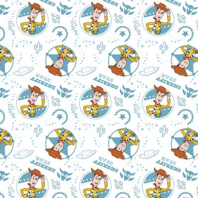 Toy Story Sherriff Star Woody Fabric Nurse Unisex Medical Surgical Scrub Caps Men & Women Tie Back and Bouffant Hat Styles