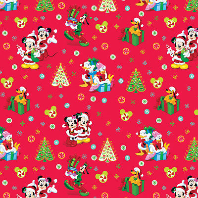 Christmas Holiday Mickey Mouse Cool Yule Red Fabric Unisex Medical Surgical Scrub Caps Men & Women Tie Back and Bouffant Hat Styles