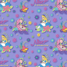 Load image into Gallery viewer, Alice in Wonderland Purple Fabric Stethoscope sock cover for Medical Professionals
