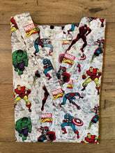 Load image into Gallery viewer, Marvel Avengers Superhero Medical Scrub Top Unisex Style Shirt for Men &amp; Women
