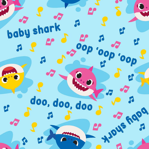 Baby Shark Doo Doo Doo Doo Doo Children Animated Cartoon Blue Fabric Stethoscope sock cover for Medical Professionals