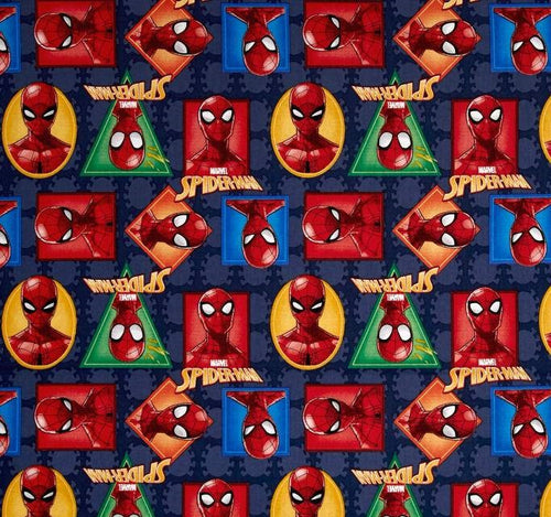 Super Hero The Amazing Spider-Man Badge Fabric Unisex Medical Surgical Scrub Caps Men & Women Tie Back and Bouffant Hat Styles