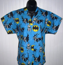 Load image into Gallery viewer, BATMAN Medical Scrub Top Caped Crusader Unisex Style Shirt for Men &amp; Women
