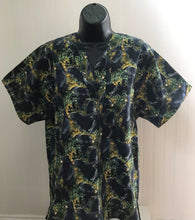 Load image into Gallery viewer, Black Bears Medical Scrub Top Bears in Nature Unisex Style for Men &amp; Women
